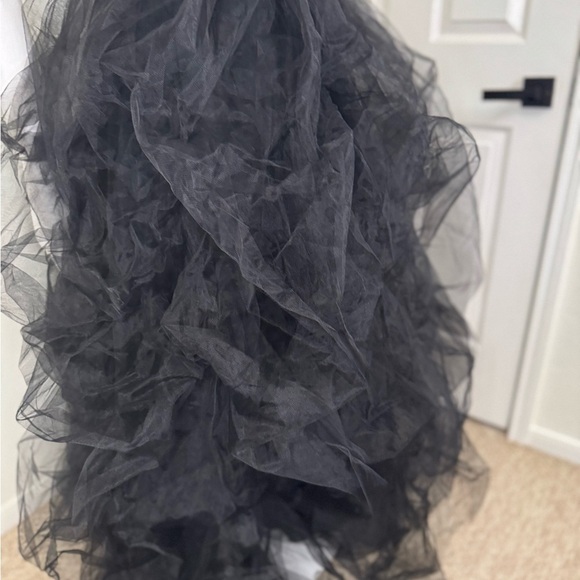 WDPL WOMENS SOLID BLACK COLORED LONG SKIRT SIZE 5XL. B1 - Picture 7 of 11